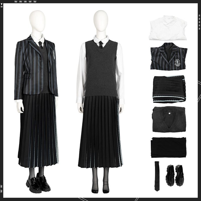 The Addams Family Grils Uniforms